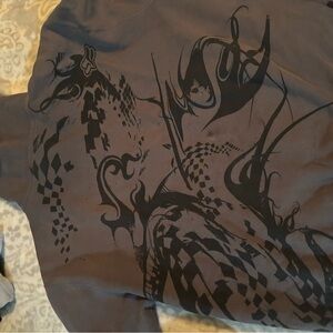 Fox Men's Graphic Sweatshirt in Gray and Black